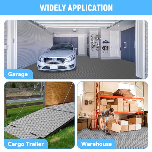4x15 FT Garage Floor Mat (4x15 FT / Gray)