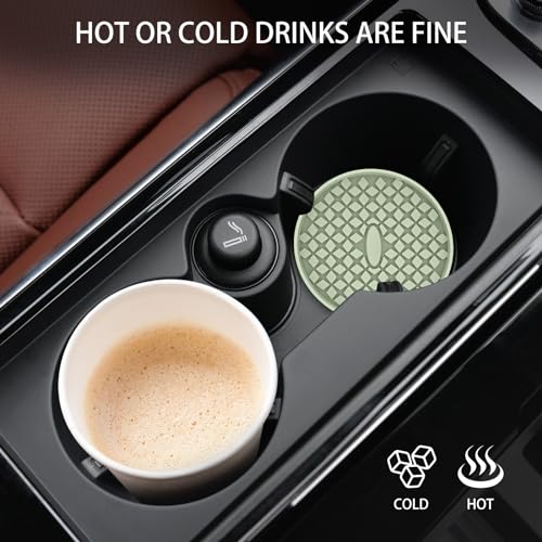 Car Cup Coasters [4 Pack] Silicone Car Coasters (4pack-desert Sage)