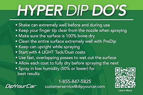 HyperDip Peelable Car Paint in a Can (11 Ounce (Pack of 1) / Frozen Black)