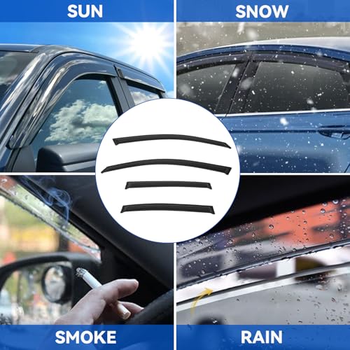4pcs Window Visors Rain Guards for 2000 (2000-2005 LeSabre)