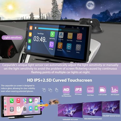 Wireless Carplay & Android Auto with Dash Cam (10.26 inch)