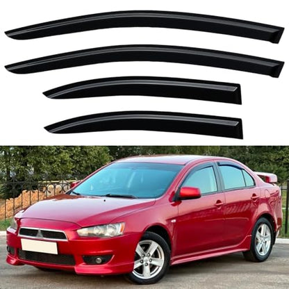 Window Visors Rain Guards for 2008 (2008-2017 Mitsubishi Lancer)