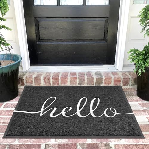 Door Mat Outside Inside Hello Doormat (3' x 2' / Hello)