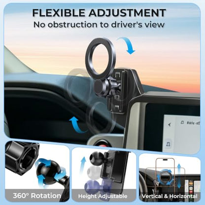Car Phone Holder for Toyota Tacoma 2024 (Fit for 24-26 Tacoma & 25-26 4Runner, 8-Inch)