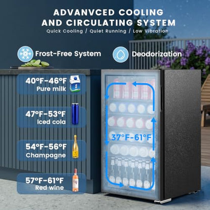 130 Can Mini Fridge (Black)