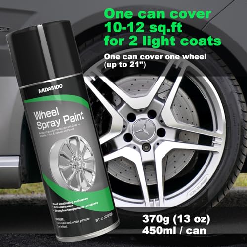 Silver Spray Paint for Wheels (Silver / 13 Ounce (Pack of 4))