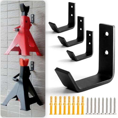 4 Packs Jack Stands Wall Mount Organizer Heavy Duty