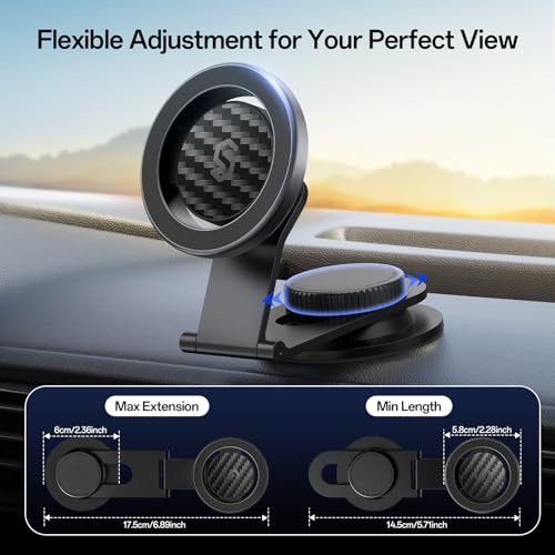 MagSafe Car Mount for Dashboard (Black)