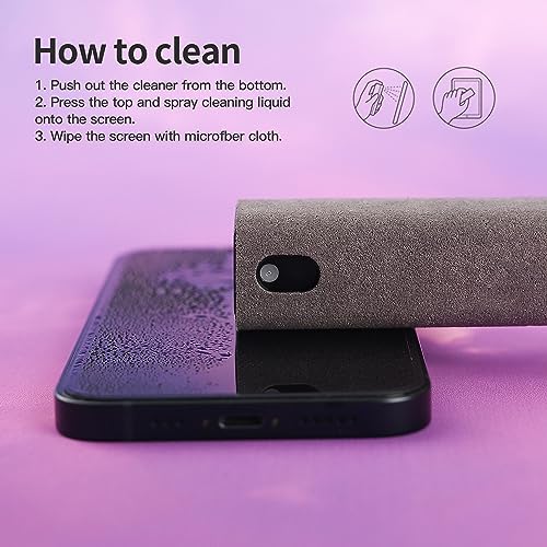 Touchscreen Screen Cleaner Kit 2 Pcs (2 Pcs Grey)