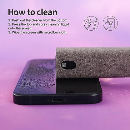 Screen Cleaner Kit 3 Pcs (3 Pcs(Grey+Pink+Blue))