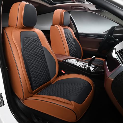 Car Seat Covers Full Set (2 PIECE / Brown)