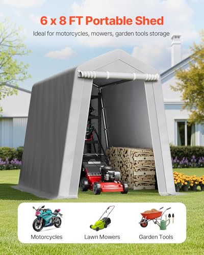 6x8x7 FT Heavy (Gray / 6x8x7ft)