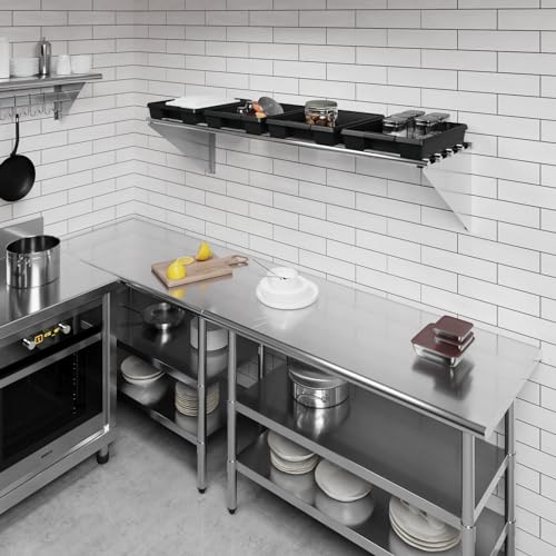 18 in. x 60 in. NSF Stainless Steel Tubular Wall Shelf (18 in. x 60 in.)