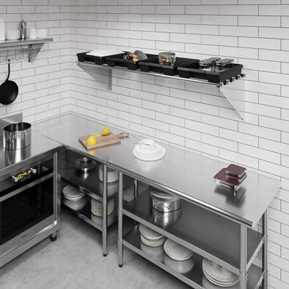 18 in. x 60 in. NSF Stainless Steel Tubular Wall Shelf (18 in. x 60 in.)