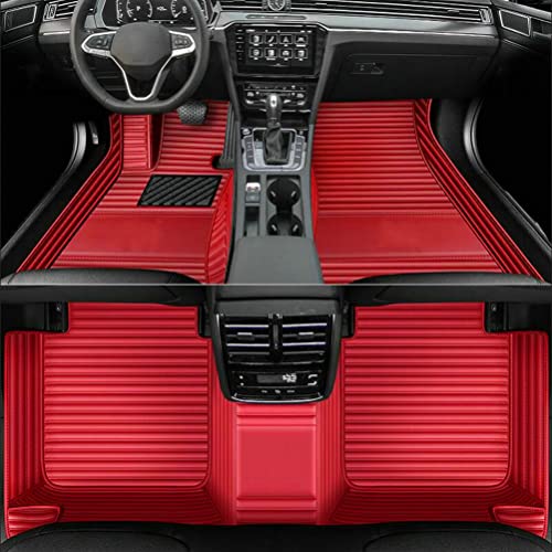 Customization Floor Mats and Cargo Mats are Suitable for 99% of Cars (red stripe / 3D Floor Mats)
