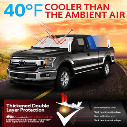 Windshield Sun Shade for F150 2015 (for 2015-2020 ford F-150)