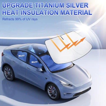 Car Windshield Sun Shade (Tesla Model Y)