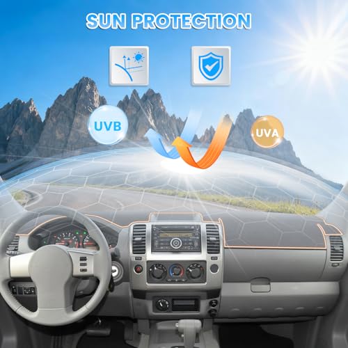 Gray Dash Cover Compatible with Nissan Frontier 2005 (Frontier 05-21(Gray))