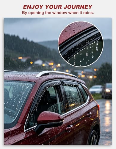 Tape On Window Visors Rain Guards for Toyota RAV4 2019 (Fit for 2019-2025 Toyota RAV4)