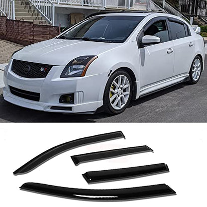 Window Visors Rain Guards for 2007 (2007-2012 Sentra)