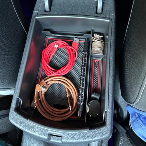 Armrest Organizer Tray For 2020 (Red)