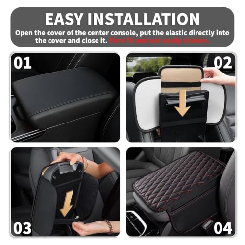 Upgraded Center Console Cover Fit for Volkswagen Taos 01 (Fit for Volkswagen Taos / #001 Redline)