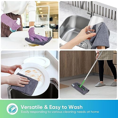 Grey Microfiber Cleaning Cloth (Grey)