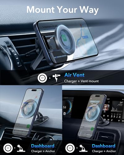 for MagSafe Car Mount (Carbon Fiber Black)