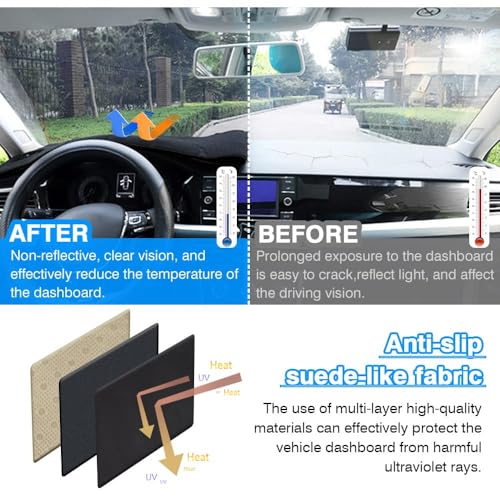Black Dash Cover for Chevrolet Cruze 2011 (60*33(Chevy Cruze 11-15))