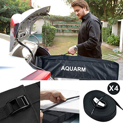 Kayak Roof Rack Soft Roof Rack Pads for Car Kayak Surfboard (RR001 / 32 x 5.5 x 7.5 inches)