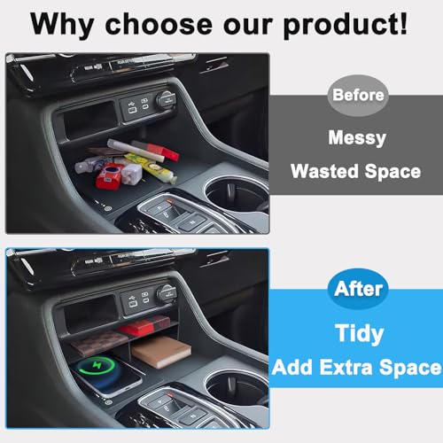 Upgraded Center Console Organizer for 2023 2024 2025 Honda Pilot Accessories ABS Plastic Material Insert Divider Storage Box Car Accessories