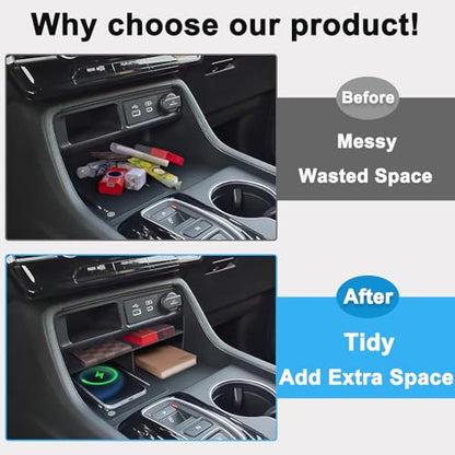 Upgraded Center Console Organizer for 2023 2024 2025 Honda Pilot Accessories ABS Plastic Material Insert Divider Storage Box Car Accessories