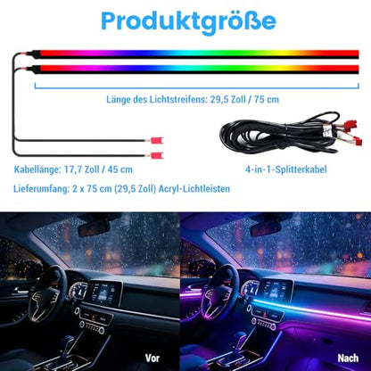 Dream Color Acrylic Interior Car Lights