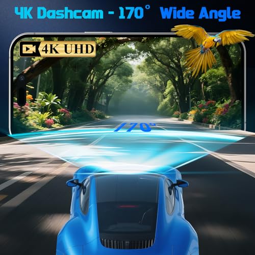 Dash Cam Front 4K (32GB-M9 Dash Cam Front Only 4K WiFi)