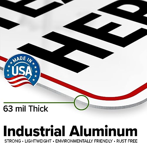 Custom Sign Custom Sign for Business (Header - Vertical / 12x18 - Aluminum)