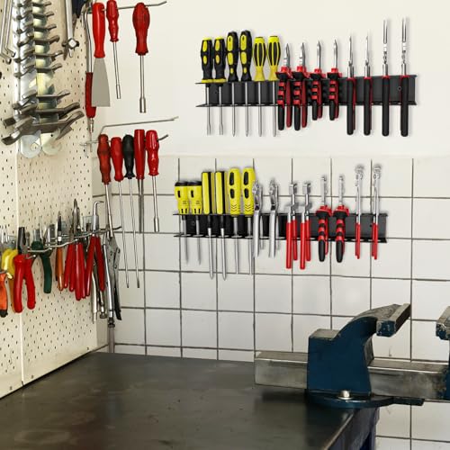Screwdriver Organizer Wall Mount (2 PCS Black)