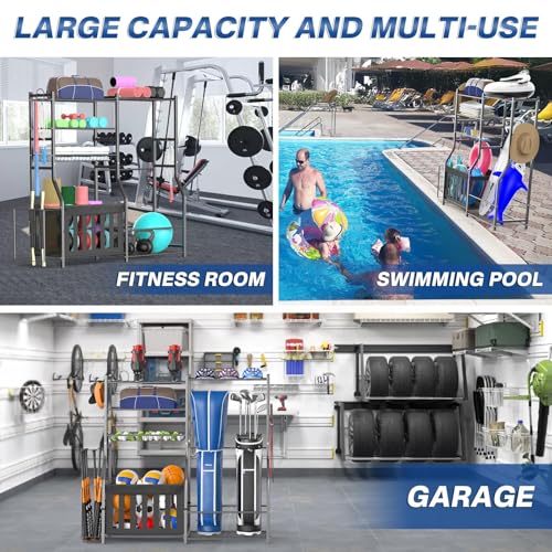 Heavy Duty Garage Sports Equipment Organizer (Garage Sports Equipment Organizer)