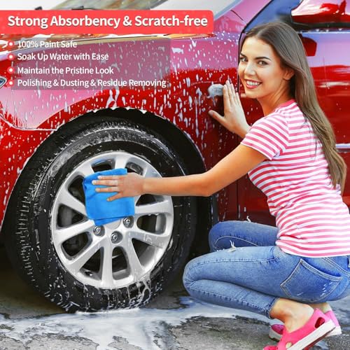 Shop Towels 150 Pack Cleaning Rags Microfiber Towels (Blue / 150 Pack)