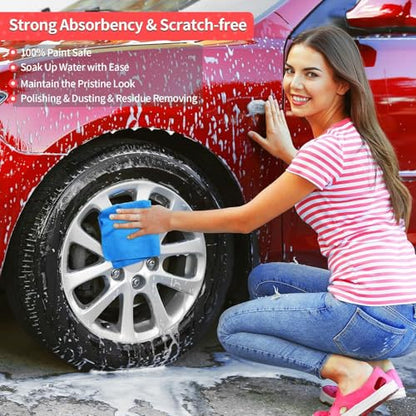 Shop Towels 150 Pack Cleaning Rags Microfiber Towels (Blue / 150 Pack)