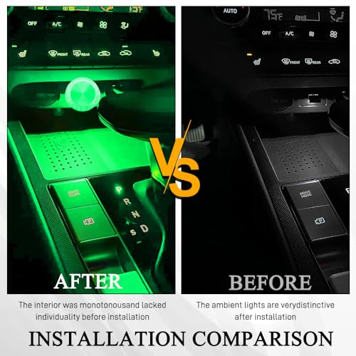 4PCS USB LED Car Interior Atmosphere Lamp (Green)