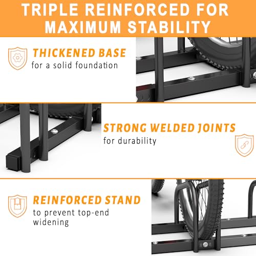 Bike Storage Rack for Garage (4 Bike Holder)