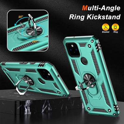 for Google Pixel 5 Case with Screen Protector (Teal / Google Pixel 5)