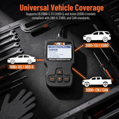 AD310 BT OBD2 Scanner with Bluetooth App