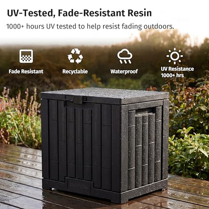 31 Gallon Outdoor Storage Box (Black / 31 Gallon)