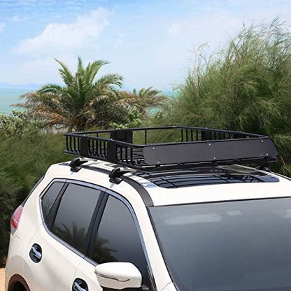 Roof Rack Cargo Basket 64"x39"x4" for SUV Truck Van Car (0-roof rack)