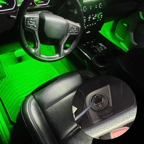 Car LED Strip Light (Green / USB)