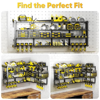 Extra Large 64" W Power Tool Organizer Wall Mount (64” W)