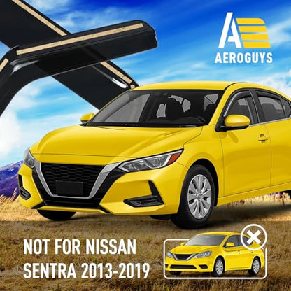 Extra Durable Window Deflectors in (For Nissan Sentra 20-25)