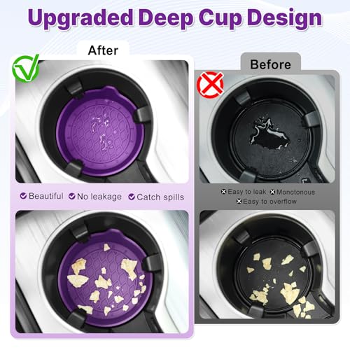 Car Cup Holder Coaster (Deep Purple)