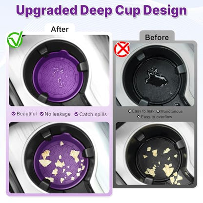 Car Cup Holder Coaster (Deep Purple)